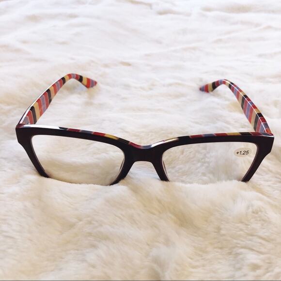 Brooke Black Half Rim Rectangle Reader Glasses - Picture 10 of 11